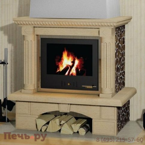 Камин Мета (облицовка Муза 600 и топка Аврора 600) фото