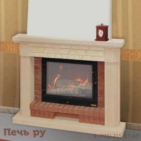 Камин Мета (облицовка Симфония и топка Эльба 700 Аква Ш) фото