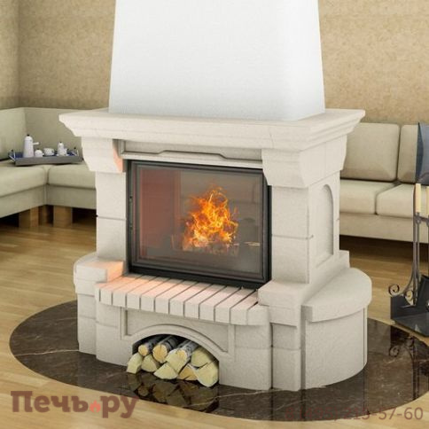 Камин Мета (облицовка Вальс и топка Камилла DF700) фото