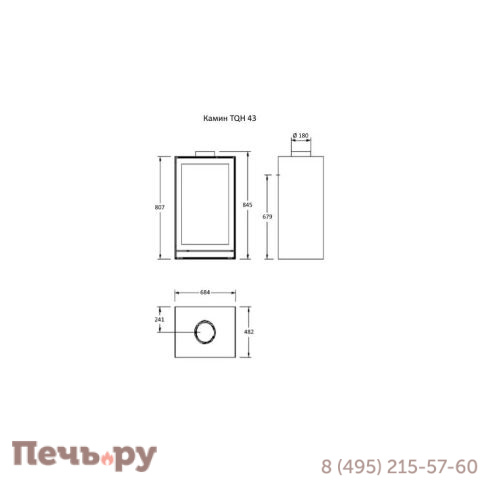 Камин Nestor Martin TQH 43 фото 6