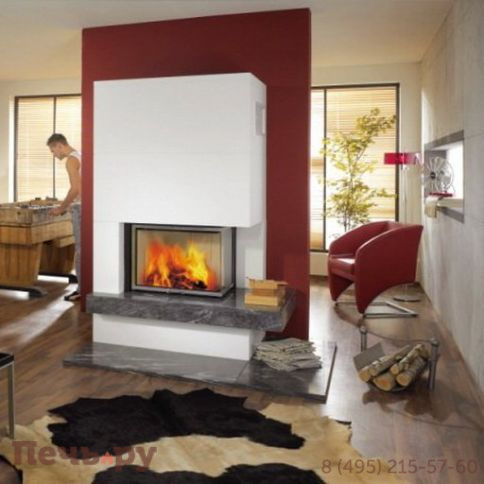 Камин Schmid S10 Hoch (высокая, теплонакопитель + натуральный камень) фото