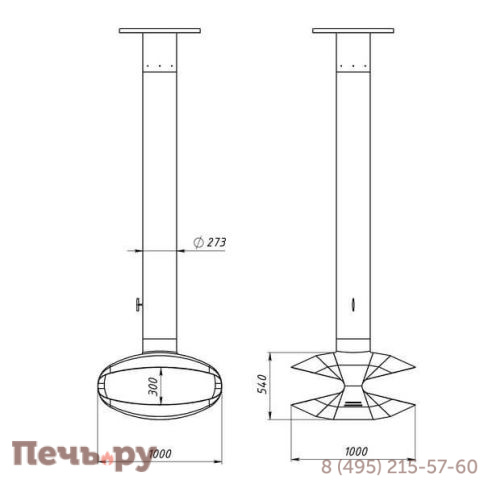 Камин Virtu Style Osprey (Оспрей) без стекла фото 4