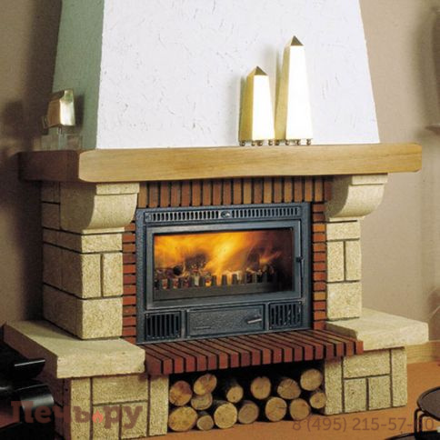 Каминная чугунная топка Hergom инсерт C-3/70 фото 2