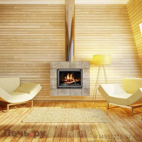 Каминная чугунная топка  Kaw-Met W11 18,1 кВт фото 2