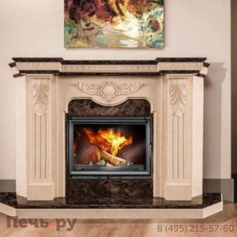 Каминная чугунная топка  Kaw-Met W11 18,1 кВт фото 3