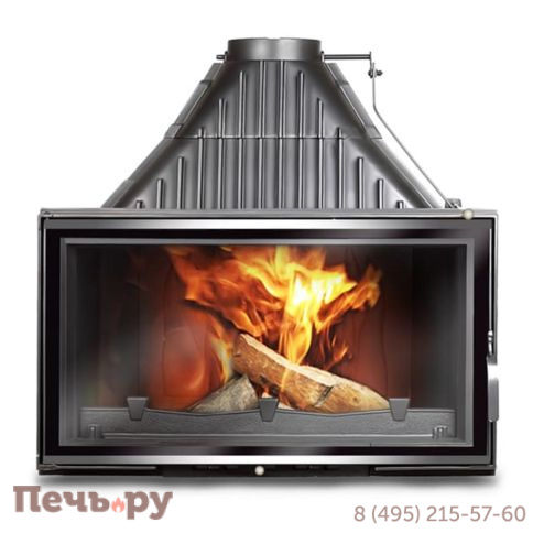 Каминная чугунная топка Kaw-Met W12 19,4 кВт фото 4