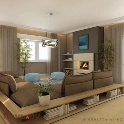 Каминная чугунная топка Kaw-Met W13 9,5 кВт фото 2