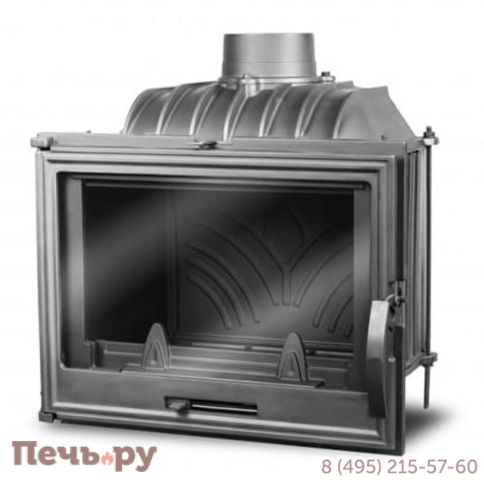 Каминная чугунная топка Kaw-Met W13 9,5 кВт фото 7