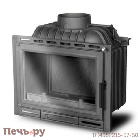 Каминная чугунная топка Kaw-Met W13A 11,5 kW Eko фото 7