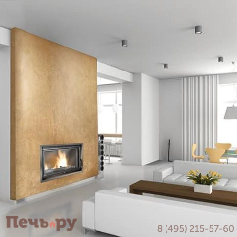 Каминная чугунная топка Kaw-Met W15 12кВт фото 2