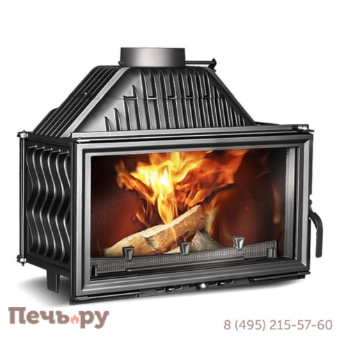 Каминная чугунная топка Kaw-Met W15 12кВт фото 4
