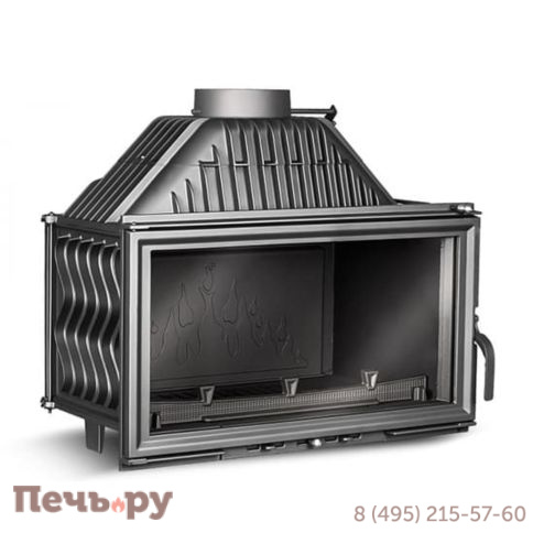 Каминная чугунная топка Kaw-Met W15 12кВт фото 7
