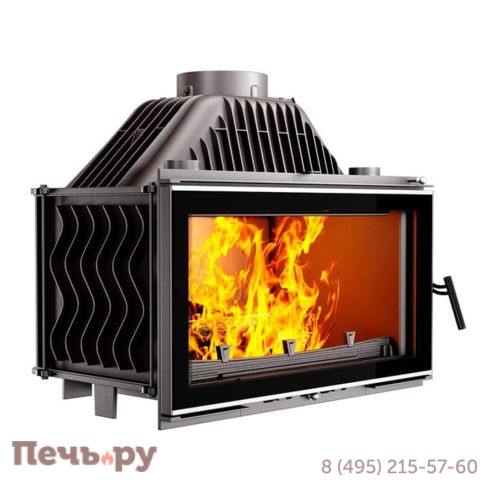 Каминная чугунная топка Kaw-Met W16 14,7кВт фото 4