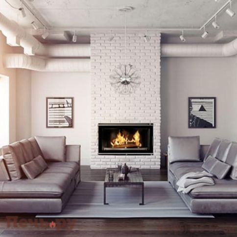 Каминная чугунная топка  Kaw-Met W16 18кВт фото 2