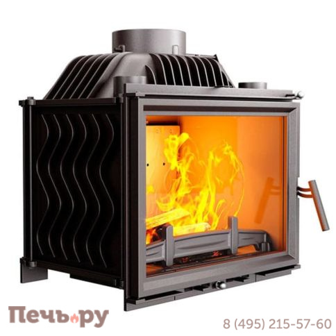 Каминная чугунная топка Kaw-Met W17 12,3 кВт Eko фото 3
