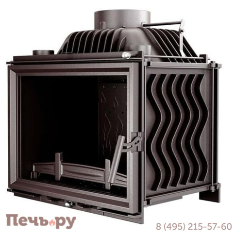 Каминная чугунная топка Kaw-Met W17 12,3 кВт Eko фото 6