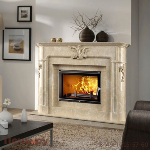 Каминная чугунная топка  Kaw-Met W17 16,1 кВт Eko фото 5