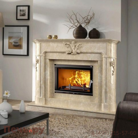 Каминная чугунная топка Kaw-Met W17 Dekor 12,3 кВт Eko фото 2