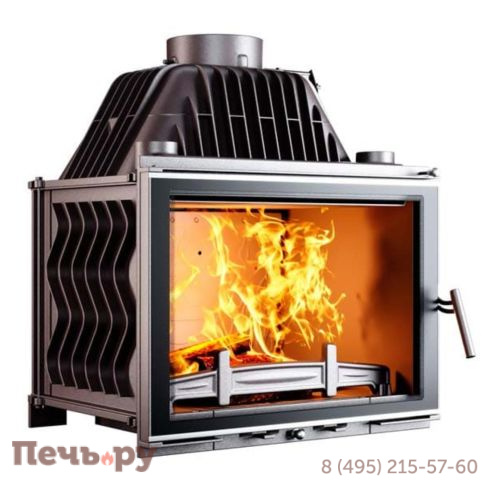 Каминная чугунная топка  Kaw-Met W17 Dekor 16,1кВт Eko фото 3