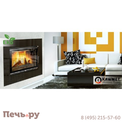 Каминная чугунная топка  Kaw-Met W17B decor 16,1 кВт EKO фото 4