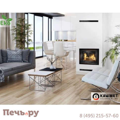 Каминная чугунная топка  Kaw-Met W17B decor 16,1 кВт EKO фото 7