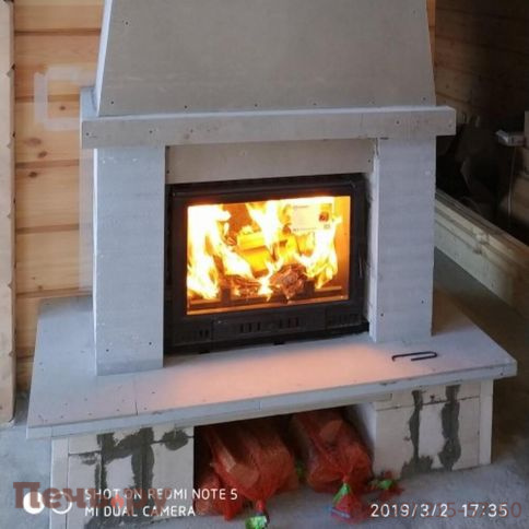 Каминная чугунная топка  Kaw-Met W2 14,4кВт фото 3