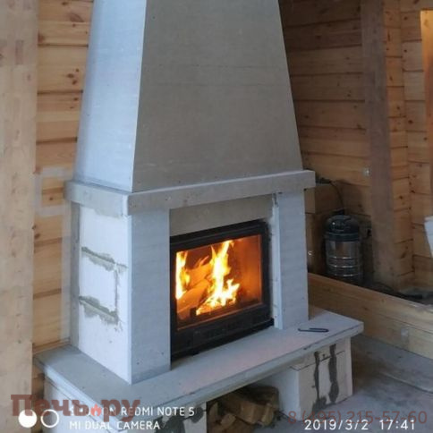 Каминная чугунная топка  Kaw-Met W2 14,4кВт фото 4