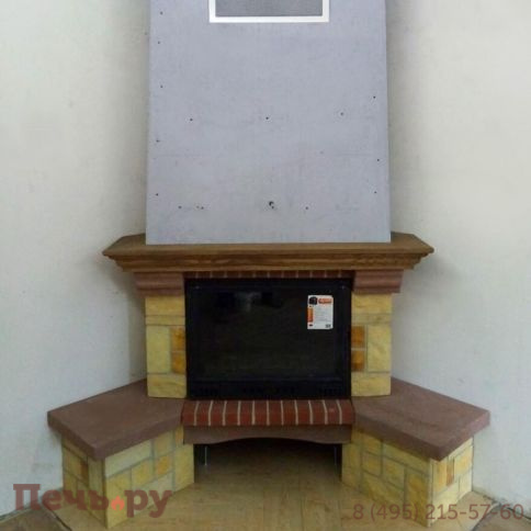 Каминная чугунная топка  Kaw-Met W2 14,4кВт фото 7