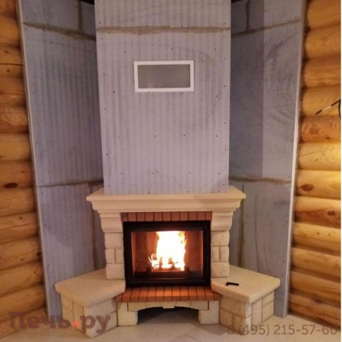 Каминная чугунная топка  Kaw-Met W2 14,4кВт фото 8