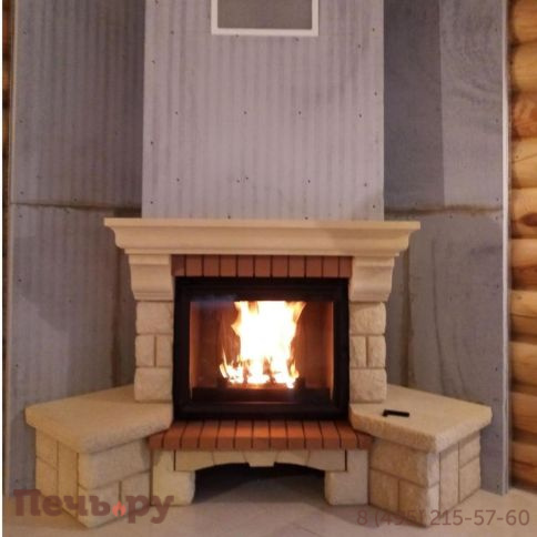 Каминная чугунная топка  Kaw-Met W2 14,4кВт фото 9