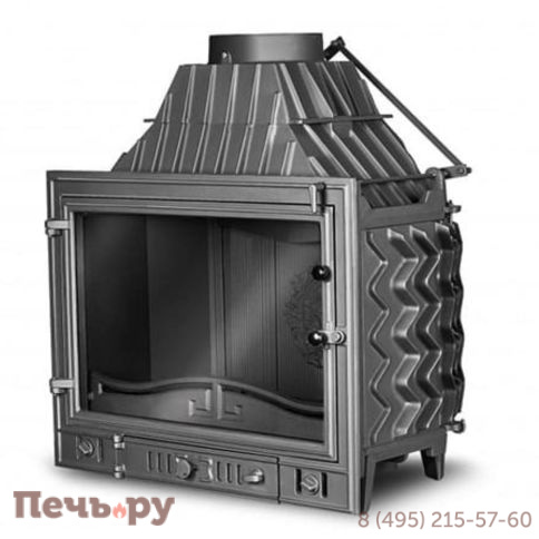 Каминная чугунная топка  Kaw-Met W3 16,7 кВт фото 8