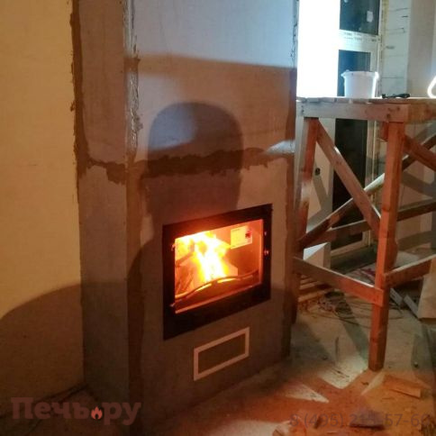 Каминная чугунная топка  Kaw-Met W4 14,5 кВт фото 3