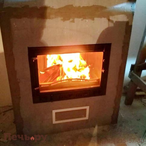 Каминная чугунная топка  Kaw-Met W4 14,5 кВт фото 4