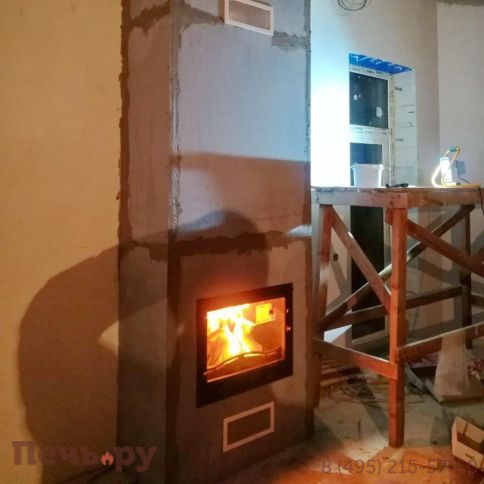 Каминная чугунная топка  Kaw-Met W4 14,5 кВт фото 5