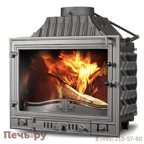 Каминная чугунная топка  Kaw-Met W4 14,5 кВт фото