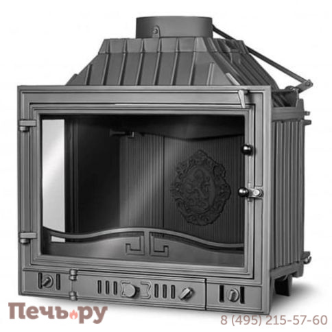 Каминная чугунная топка Kaw-Met W4P-правое (2 стекла) 14,5 кВт фото 11