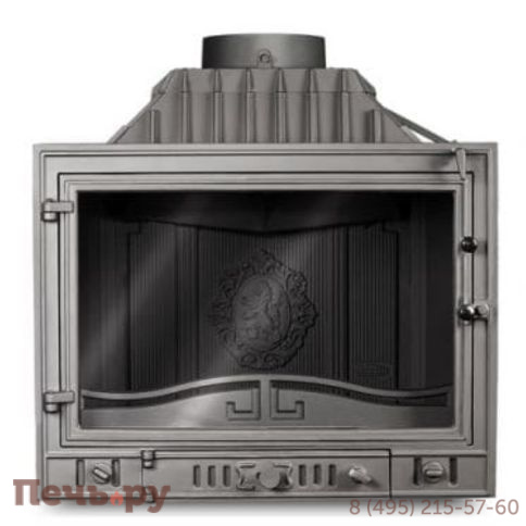 Каминная чугунная топка Kaw-Met W4P-правое (2 стекла) 14,5 кВт фото 7