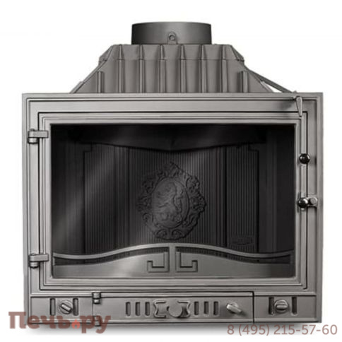 Каминная чугунная топка  Kaw-Met W4LP (3 стекла) 14,5 кВт фото 5