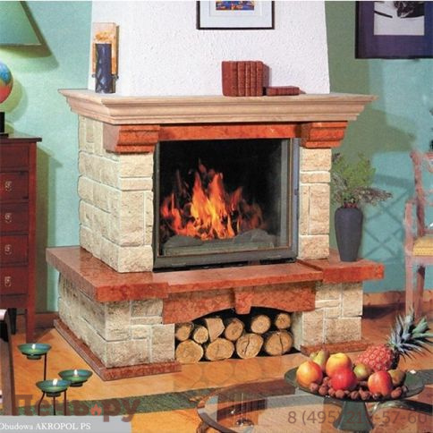 Каминная облицовка Bella Italia Akropol 700 пристенная фото 2