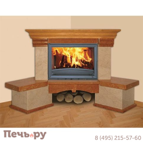 Каминная облицовка Bella Italia Bergamo 800 угловая фото