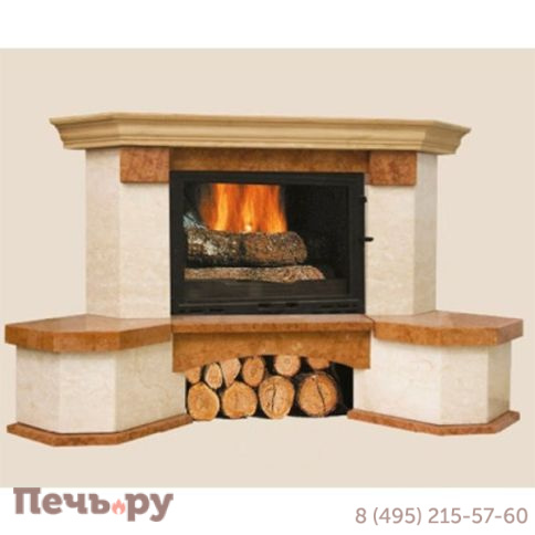Каминная облицовка Bella Italia Suez 700 угловая фото