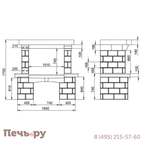 Каминная облицовка Ember Сантандер (ракушечник, гранит) фото 2