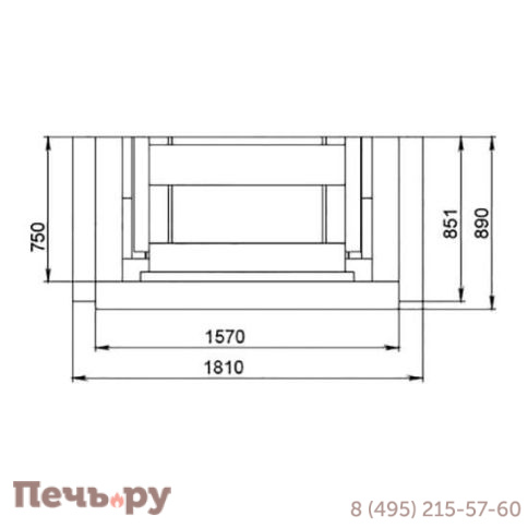 Каминная облицовка Ember Сантандер (ракушечник, гранит) фото 3