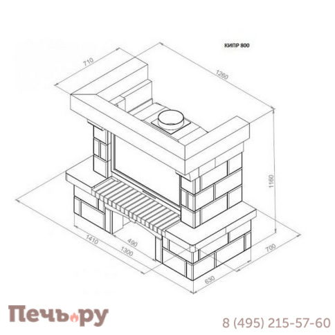 Каминная облицовка Европейские Камины Кипр 800 фото 4