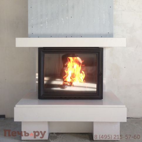 Каминная облицовка FireBird Байкал (для топки Amelia/LP) (стекло слева-справа) фото 2