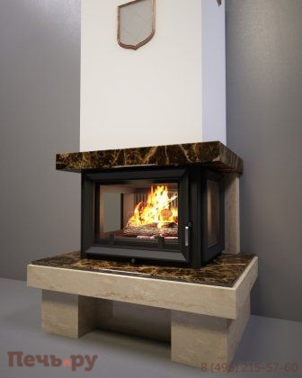 Каминная облицовка FireBird Байкал (для топки Amelia/LP) (стекло слева-справа) фото