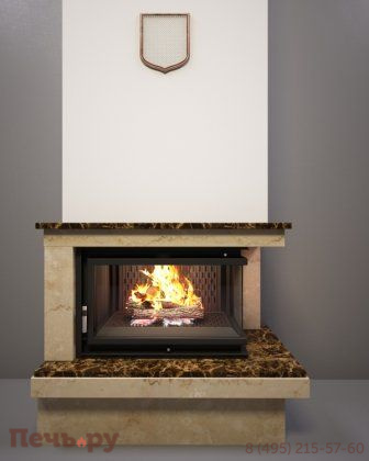 Каминная облицовка FireBird Онега (для топки Oliwia/LP/BS) (угловое стекло слева-справа) фото 2
