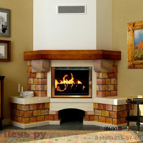 Каминная облицовка Glivi Несвиж П (угловой) фото