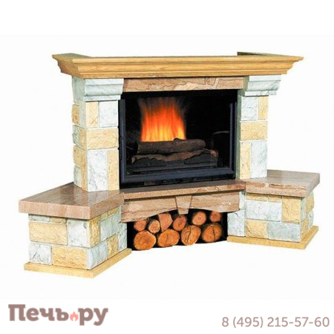 Каминная облицовка Jabo Marmi CONSUL угловая фото