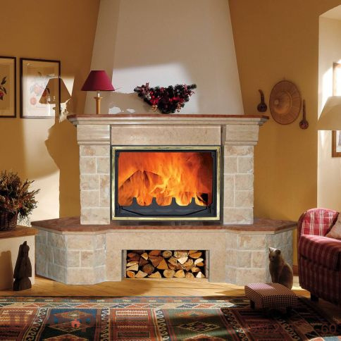 Каминная облицовка MadeIra Aster Rosso мраморная балка фото